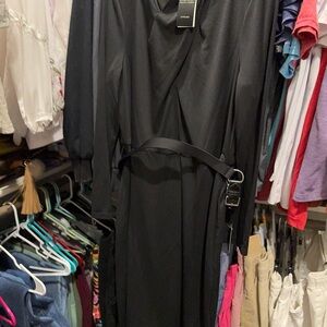 Lauren Ralph Lauren Black Draped Dress